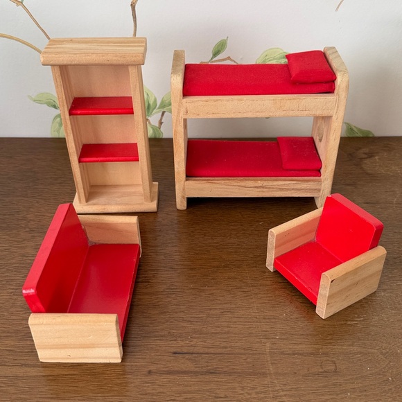 KidKraft Wooden Dollhouse Furniture Lot of 13 - Picture 3 of 11